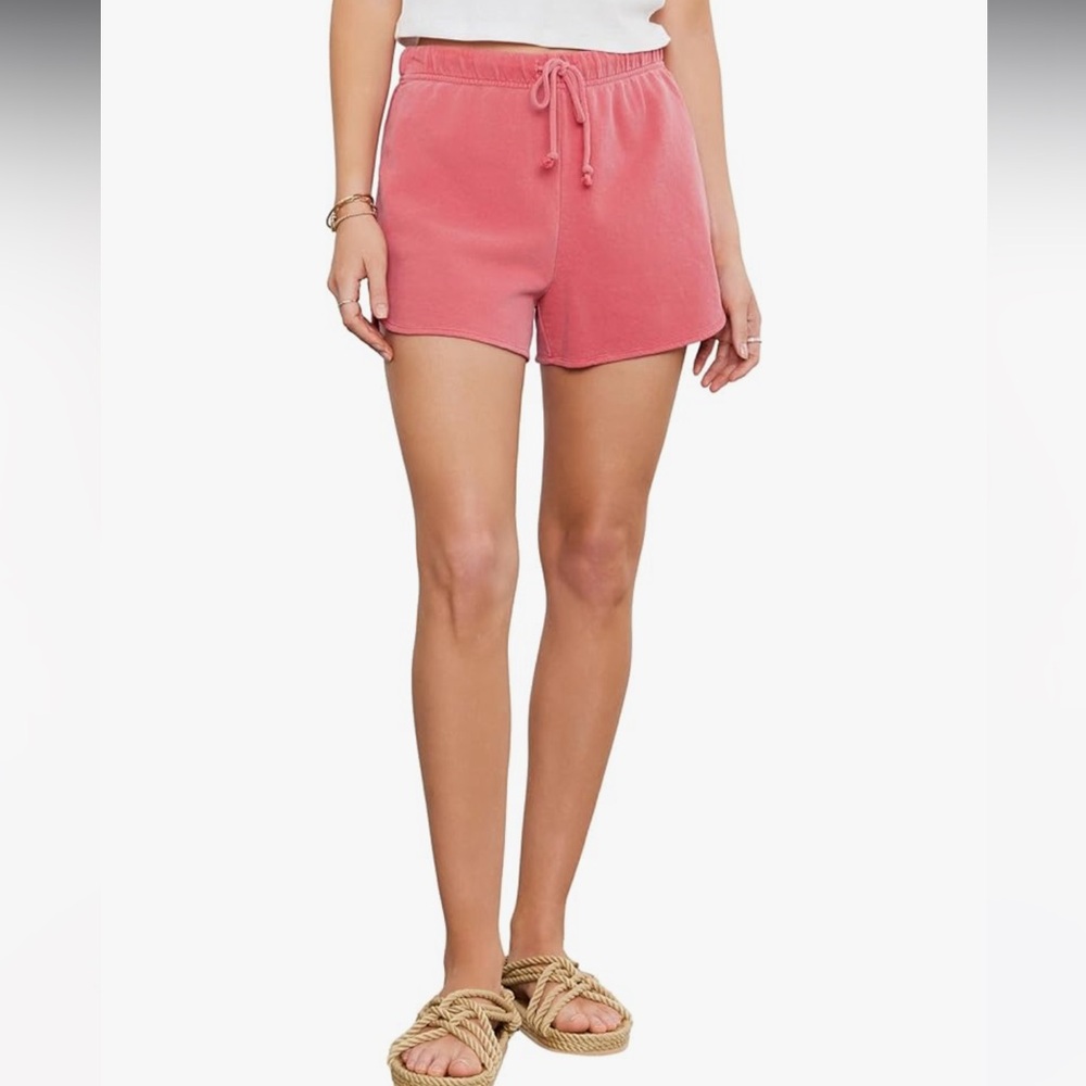 NWT Velvet by Graham & Spencer Women's Presely Pigment French Terry Shorts small